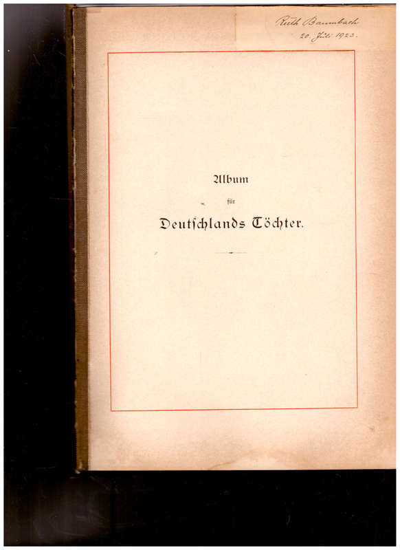 ALBUM FUR DEUTSCHLANDS TOCHTER