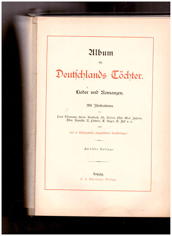 ALBUM FUR DEUTSCHLANDS TOCHTER