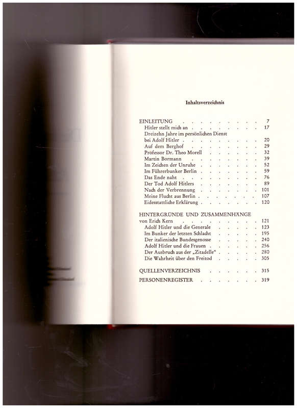 DIE LETZTEN TAGE MIT ADOLF HITLER