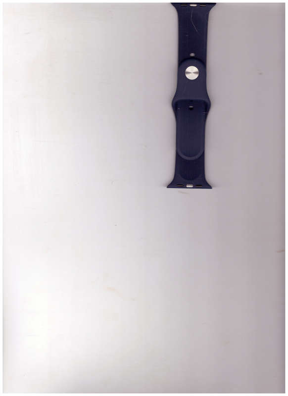 NAVY BLUE SILICONE STRAP FOR APPLE WATCH 42 MM NEW
