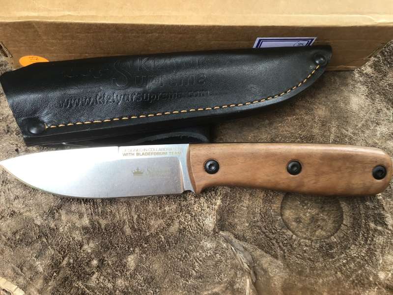 KIZLYAR SUPREME RUSSIAN TACTICAL KNIFE MODEL: COLADA WALNUT HANDLE BOHLER K340