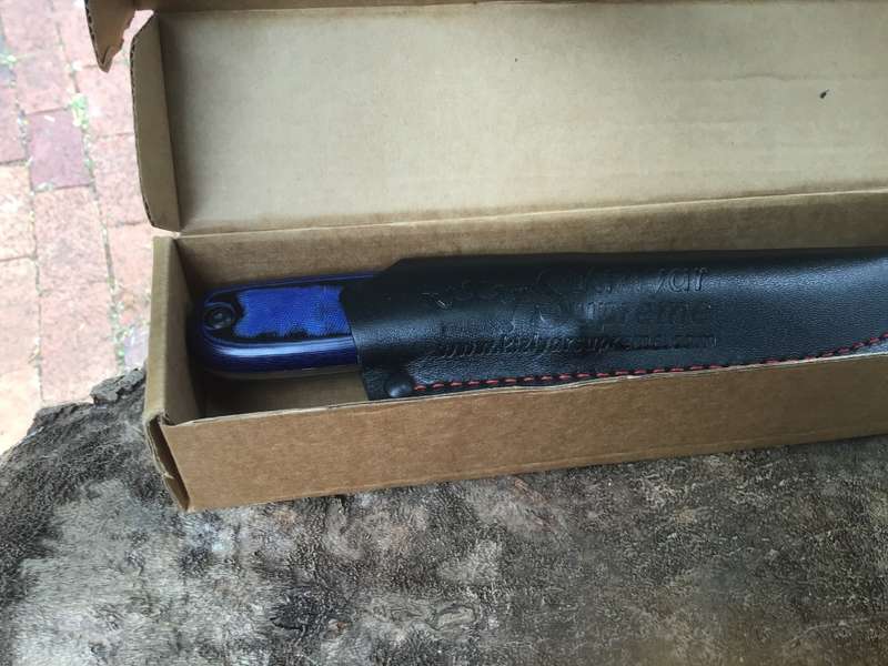 KIZLYAR SUPREME RUSSIAN TACTICAL KNIFE MODEL: COLADA CPM BLUE MICARTA HANDLE