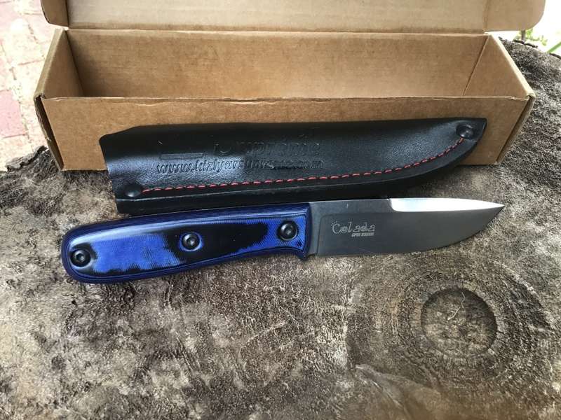 KIZLYAR SUPREME RUSSIAN TACTICAL KNIFE MODEL: COLADA CPM BLUE MICARTA HANDLE