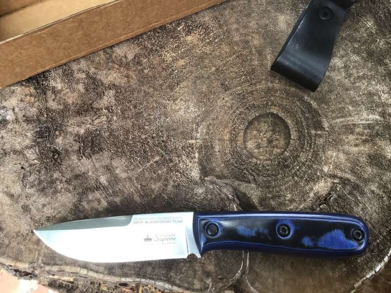 KIZLYAR SUPREME RUSSIAN TACTICAL KNIFE MODEL: COLADA CPM BLUE MICARTA HANDLE