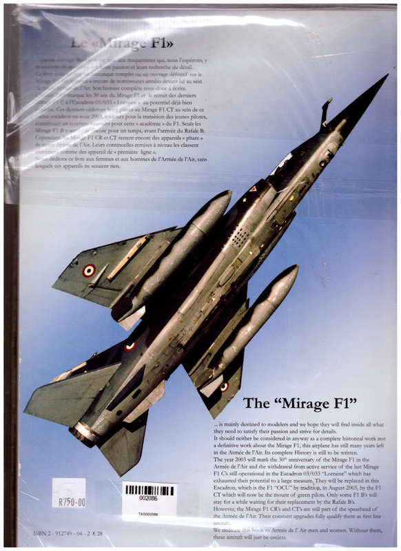 CHECK LIST NO. 1, MIRAGE F1
