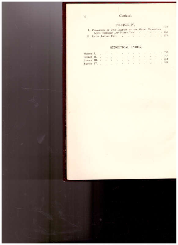 WILLEM ADRIAAN VAN DER STEL AND OTHER HISTORICAL SKETCHES by GEORGE McCALL THEAL