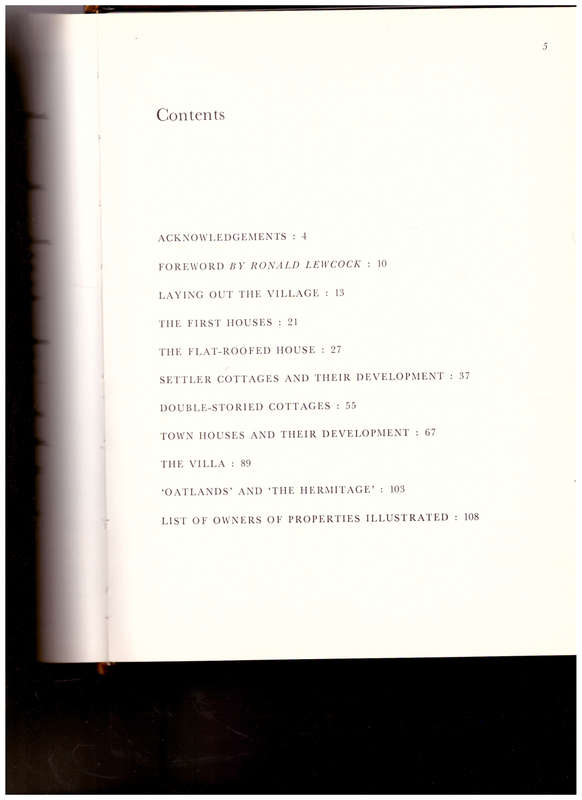 GRAHAMSTOWN FROM COTTAGE TO VILLA, 1/4 LEATHER LIMITED TO 100 COPIES, THIS IS NO. 27