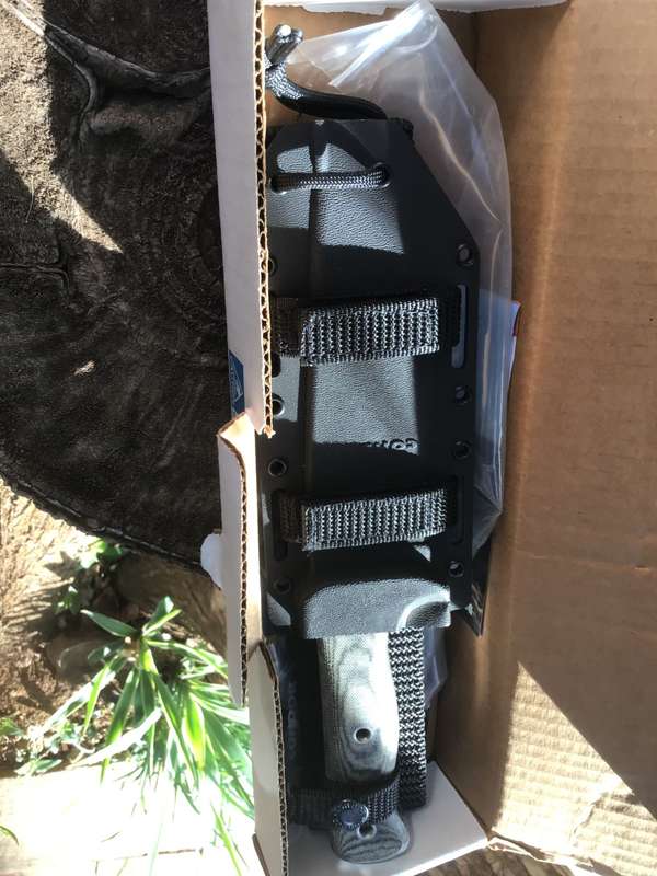 CONDOR CROTALUS KNIFE 5,5 CARBON STEEL BLADE, MICARTA HANDLE, KYDEX SHEATH CKT257-5