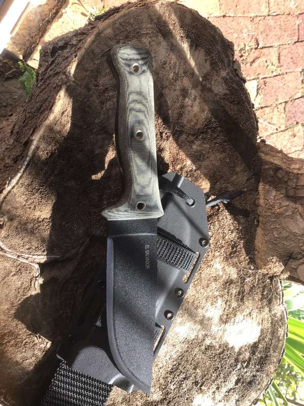 CONDOR CROTALUS KNIFE 5,5 CARBON STEEL BLADE, MICARTA HANDLE, KYDEX SHEATH CKT257-5