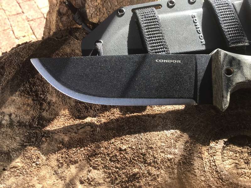 CONDOR CROTALUS KNIFE 5,5 CARBON STEEL BLADE, MICARTA HANDLE, KYDEX SHEATH CKT257-5