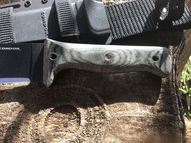 CONDOR CROTALUS KNIFE 5,5 CARBON STEEL BLADE, MICARTA HANDLE, KYDEX SHEATH CKT257-5