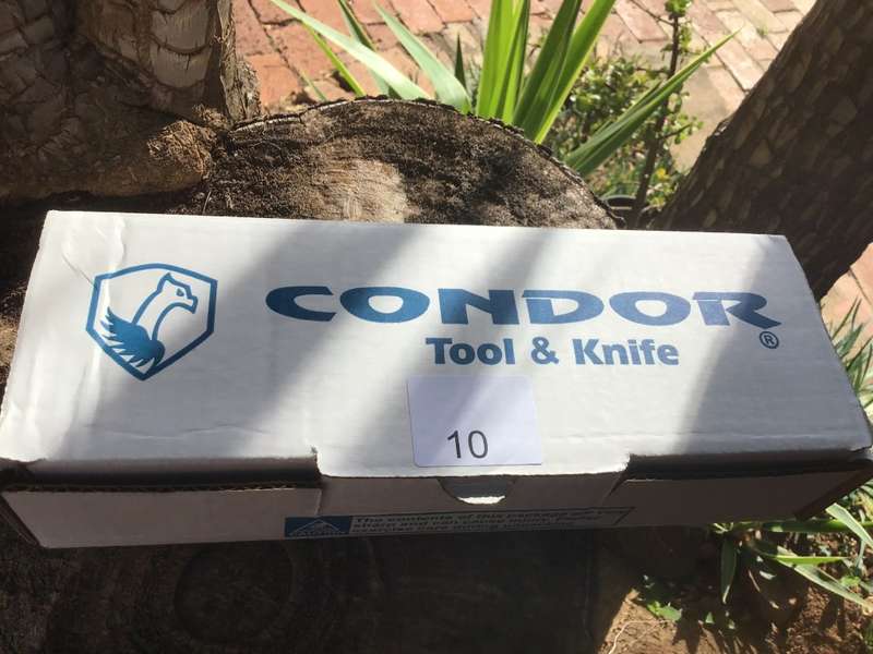 CONDOR URBAN EDC PUUKKO KNIFE 3,29 1095 CARBON STEEL BLADE, PLACK PAPER MICARTA HANDLE, WELTED SHEA