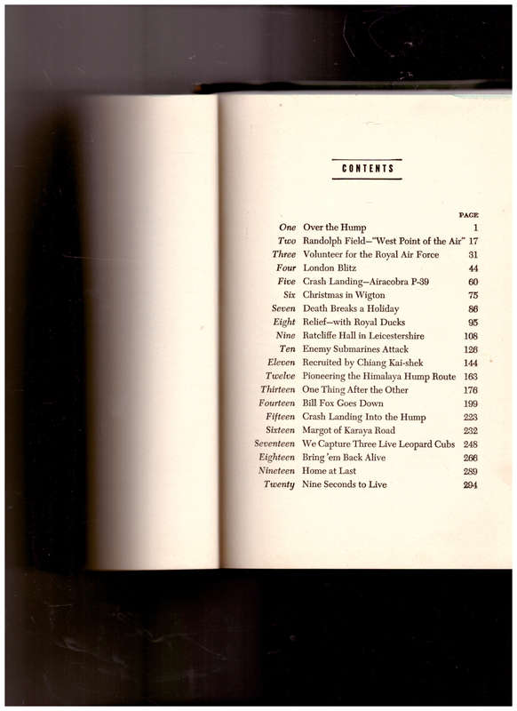 WE FLEW WITHOUT GUNS 1/3 LEATHER HARDCOVER, 1 ST ED. 1945