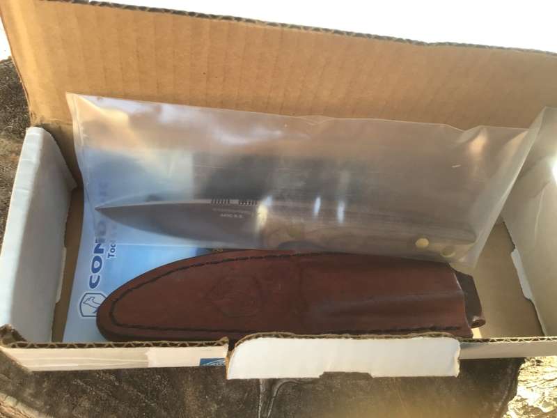 CONDOR MAYFLOWER KNIFE 3-4, WOOD HANDLE STAINLESS STEEL BLADE 440C