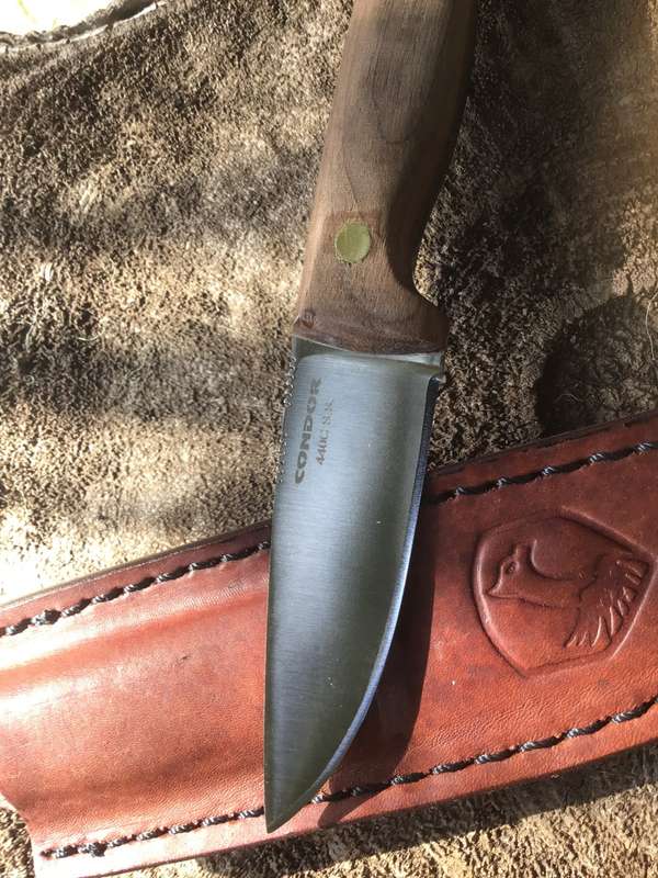 CONDOR MAYFLOWER KNIFE 3-4, WOOD HANDLE STAINLESS STEEL BLADE 440C