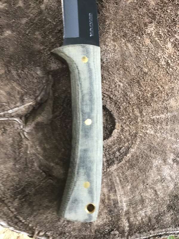 CONDOR GARUDA TANTO KNIFE 6  CARBON STEEL BLADE, MICARTA HANDLE, NYLON SHEATH CTK270-66HC