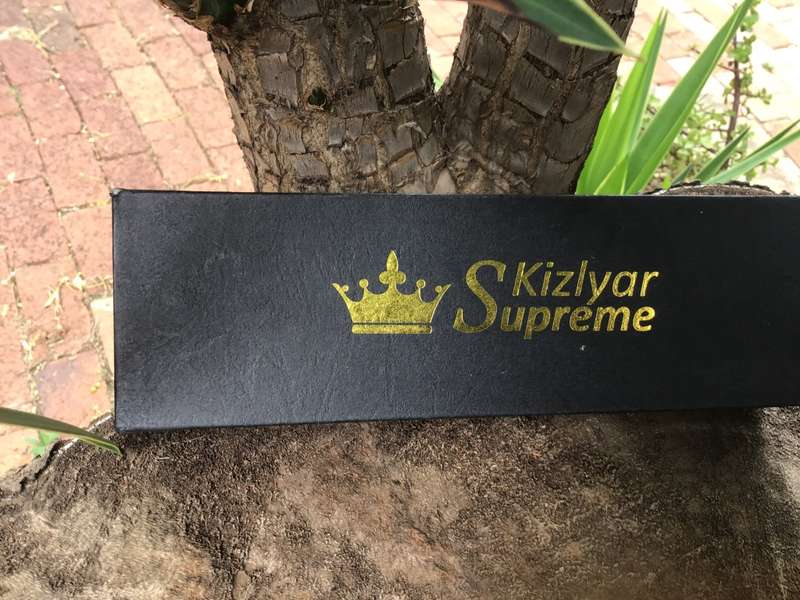 KIZLYAR SUPREME TACTICAL KNIFE MODEL: NIKKI D2 STEEL, MICARTA HANDLE