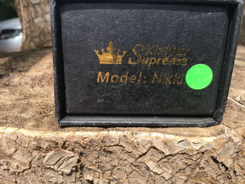 KIZLYAR SUPREME TACTICAL KNIFE MODEL: NIKKI D2 STEEL, MICARTA HANDLE