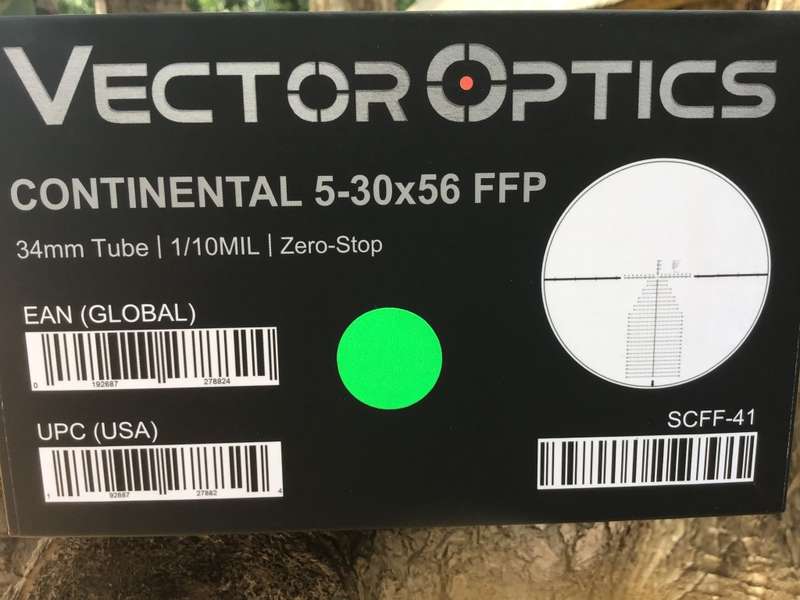 VECTOR OPTICS CONTINENTAL 5-30x56 FFP