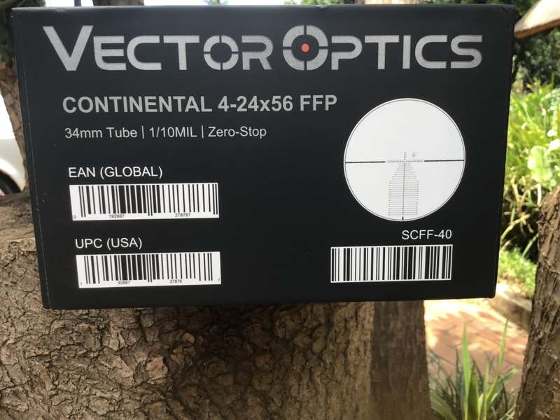 VECTOR OPTICS CONTINENTAL 4-24x56 FIRST FOCAL PLANE