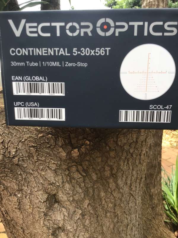 VECTOR OPTICS CONTINENTAL 5-30x56T SECOND FOCAL PLANE (SFP)