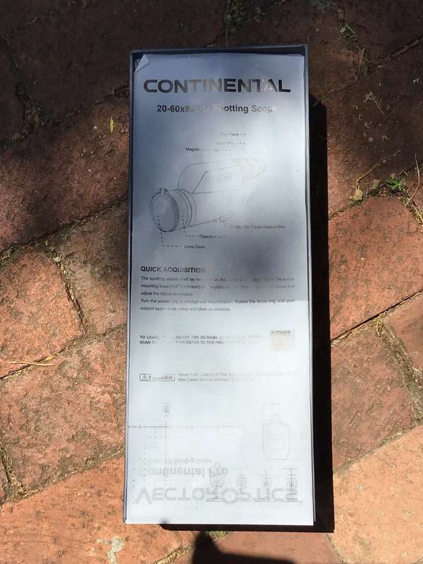 VECTOR OPTICS CONTINENTAL PRO SPOTTING SCOPE 20-60x80 ED FFP