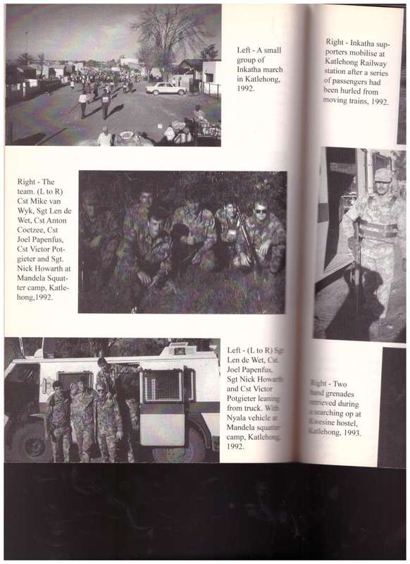 WAR IN PEACE, THE TRUTH ABOUT THE SOUTH AFRICAN POLICE`S EAST RAND RIOT UNIT 1986-1994