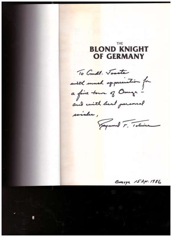 THE BLOND KNIGHT OF GERMANY by RAYMOND F TOLVER *SIGNED* 1 ST ED.
