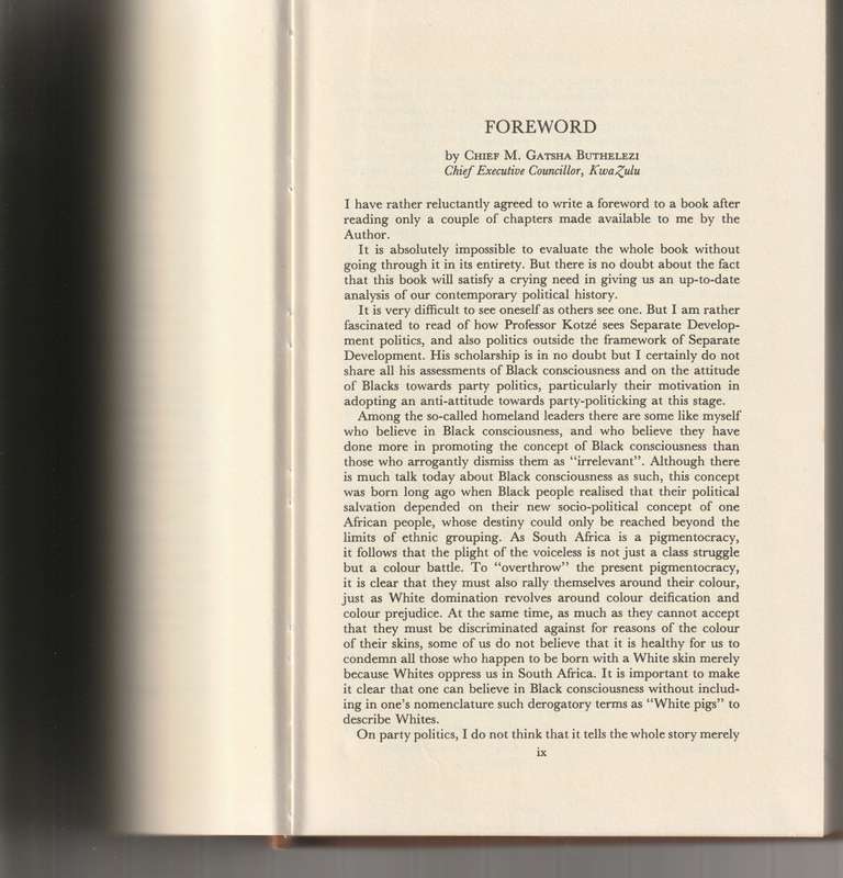 AFRICAN POLITICS IN SOUTH AFRICA 1964-1974 PARTIES AND ISSUES