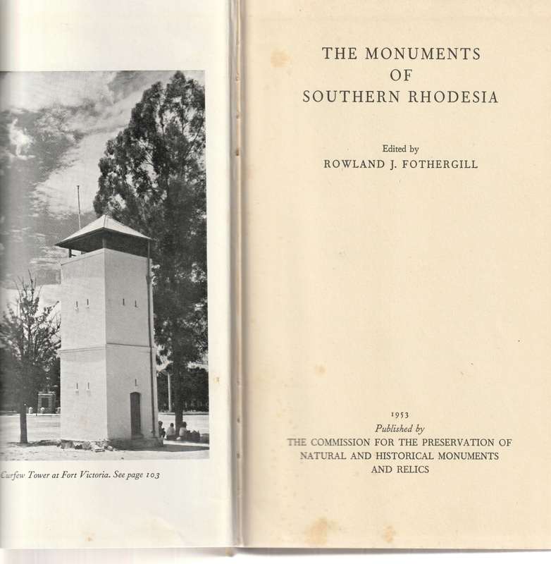 THE MONUMENTS OF SOUTHERN RHODESIA
