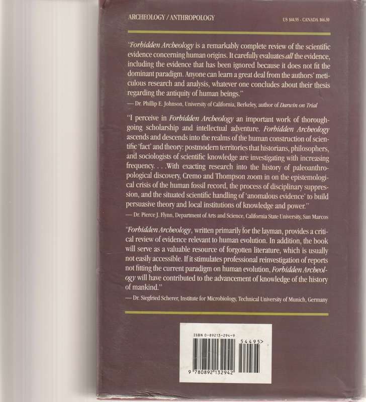 FORBIDDEN ARCHEOLOGY: THE HIDDEN HISTORY OF THE HUMAN RACE