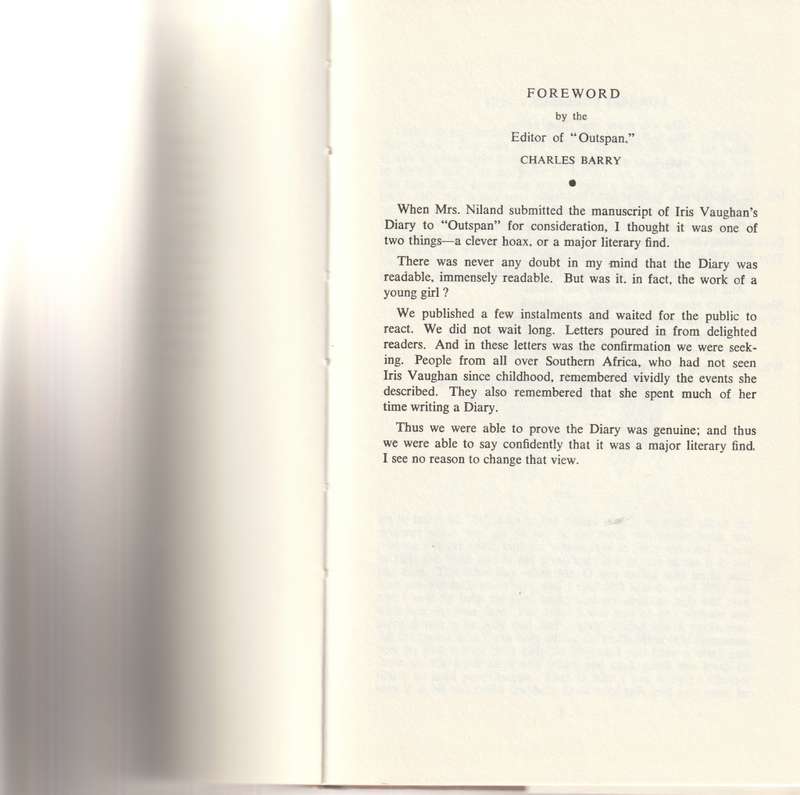 THE DIARY OF IRIS VAUGHAN