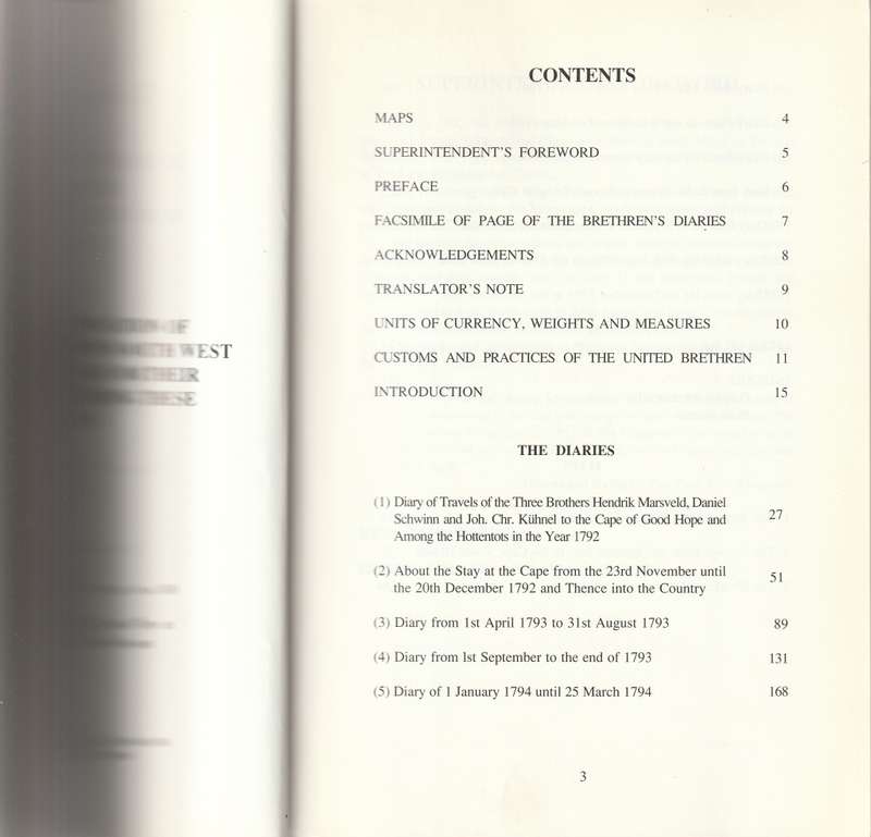 THE GENADEDAL DIARIES: DIARIES OF THE HEERNHUT MISSIONARIES, H MARSVELD, D SCHWINN AND J.C KUHNEL