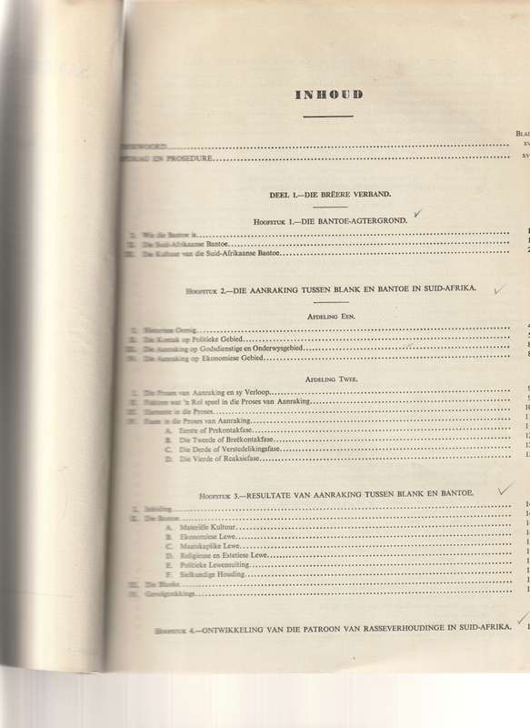 SAMEVATTING VAN DIE VERSLAG VAN KOMMISSIE ONTWIKKELING VAN BANTOEGEBIEDE UNIE VAN SUID-AFRIKA