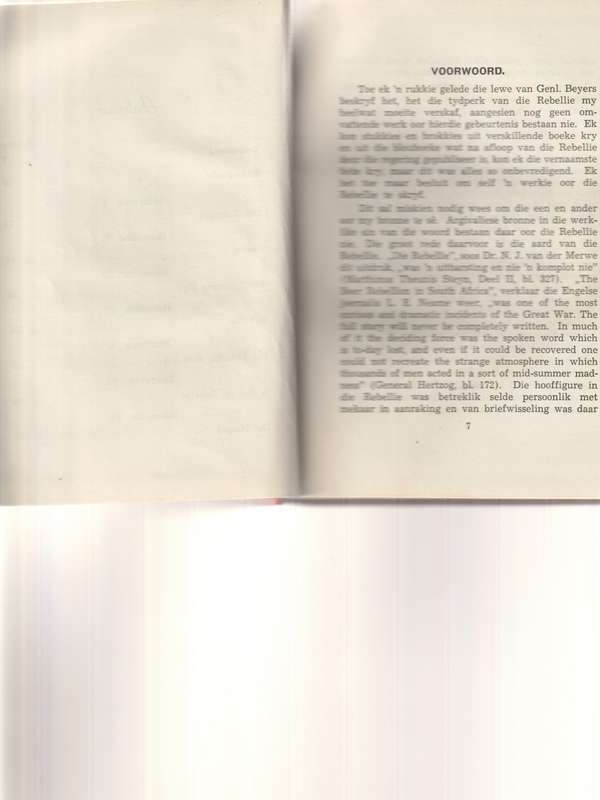 DIE REBELLIE 1914-1915 deur G.D Scholtz