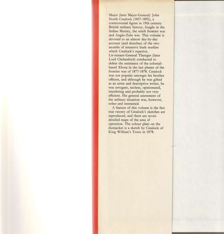THE FRONTIER WAR: JOURNAL OF MAJOR JOHN GREALOCK 1878