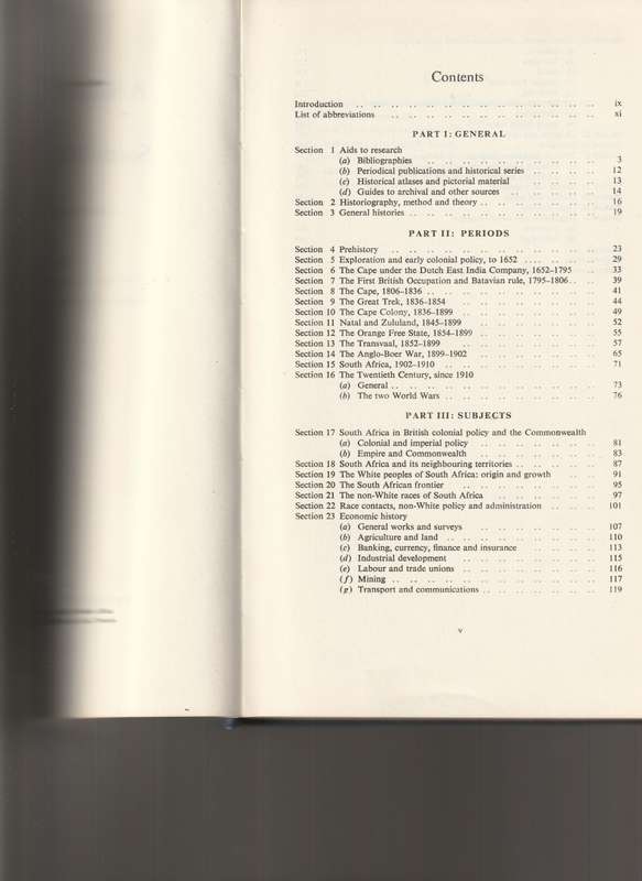 A SELECT BIBLIOGRAPHY OF SOUTH AFRICAN HISTORY: A GUIDE FOR HISTORICAL RESEARCH