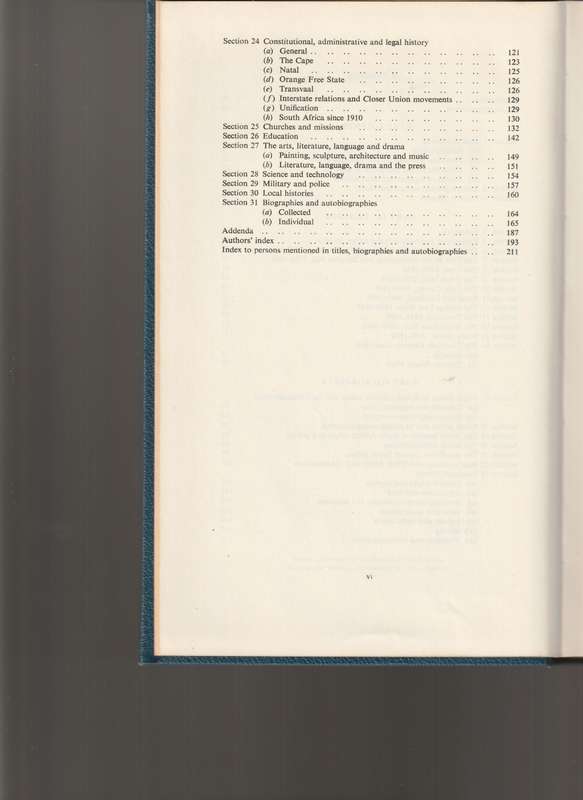 A SELECT BIBLIOGRAPHY OF SOUTH AFRICAN HISTORY: A GUIDE FOR HISTORICAL RESEARCH