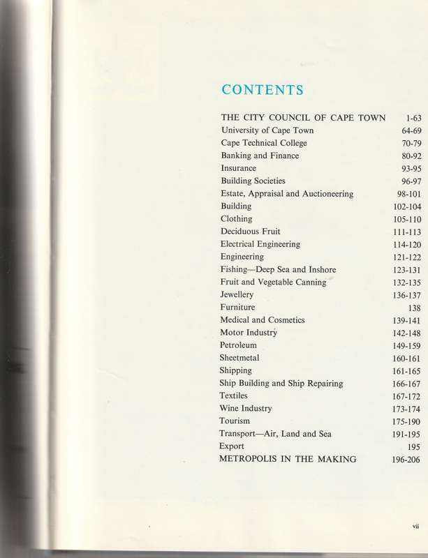 CAPE TOWN`S HUNDRED YEARS OF PROGRESS *SIGNED*