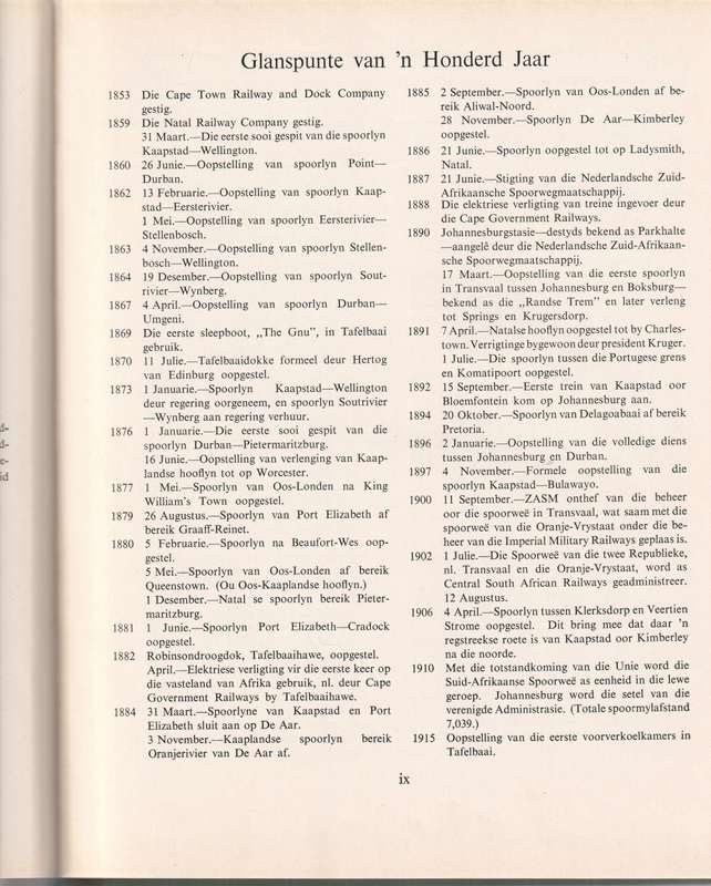 `N EEU VAN VERVOER 1860-1960: DIE PRESTASIES VAN DIE SUID-AFRIKAANSE SPOOR-,PAD-,LUG- EN HAWEDIENSTE
