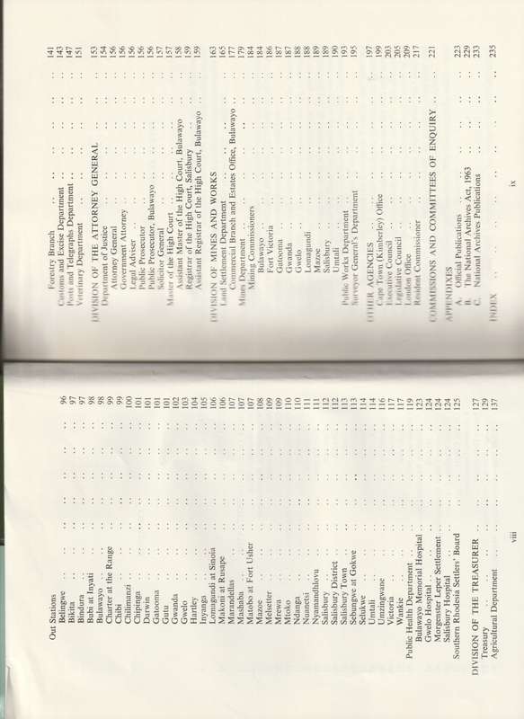 GUIDE TO THE PUBLIC ARCHIVES OF RHODESIA