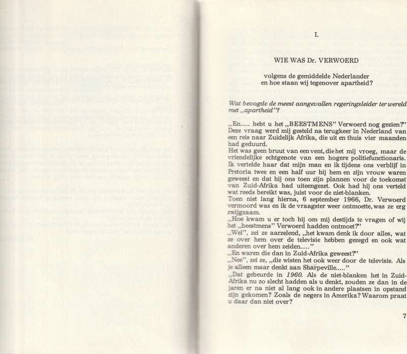 WIE WAS DR. VERWOERD deur MARY POS