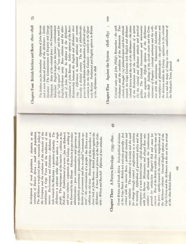 THE AFRIKANER AS VIEWED BY THE ENGLISH 1795-1854