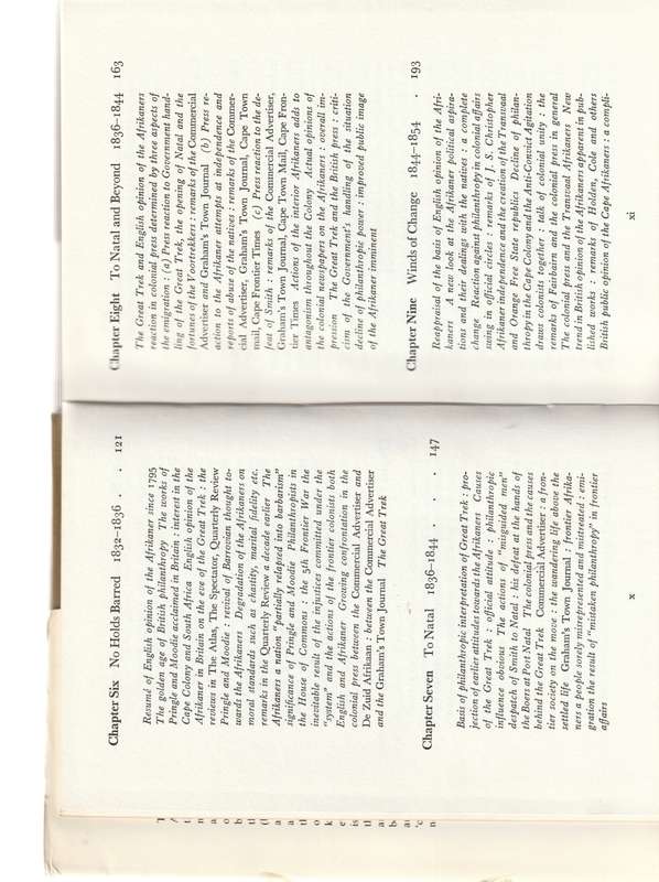 THE AFRIKANER AS VIEWED BY THE ENGLISH 1795-1854