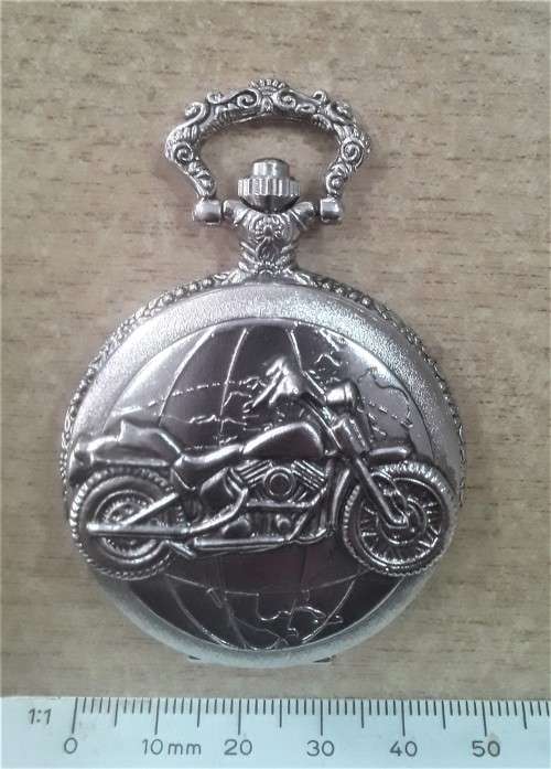 DIGITIME POCKET / FOB WATCH MOTORCYCLE DESIGN