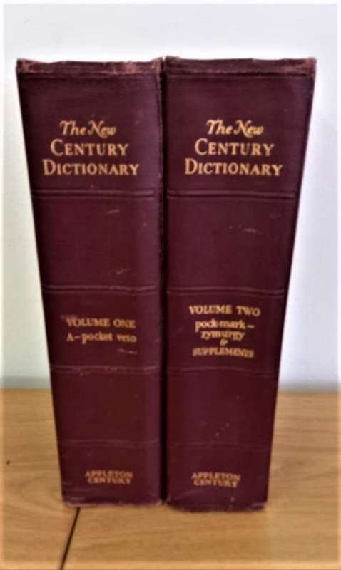 THE NEW CENTURY DICTIONARY - SET OF 2 VOLUMES SOLD AS LOT