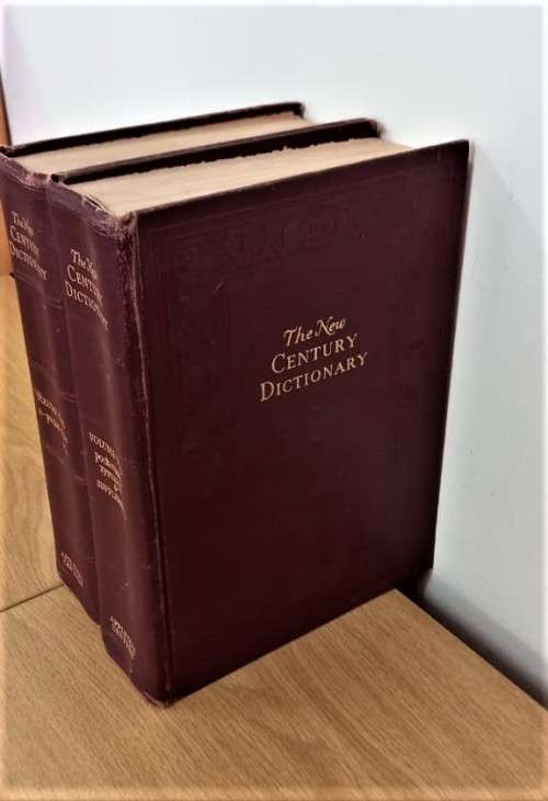 THE NEW CENTURY DICTIONARY - SET OF 2 VOLUMES SOLD AS LOT
