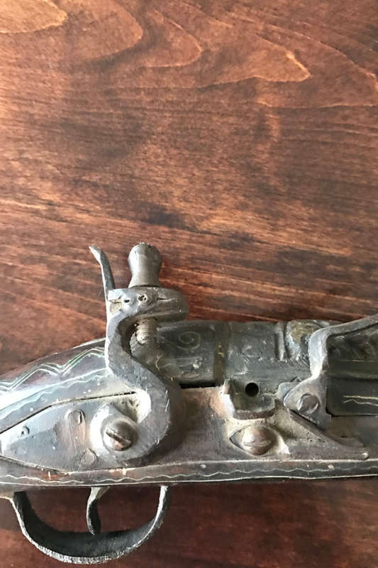 ANTIQUE FLINTLOCK BLUNDERBUSS PISTOL - EST.1800's