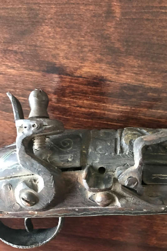 ANTIQUE FLINTLOCK BLUNDERBUSS PISTOL - EST.1800's