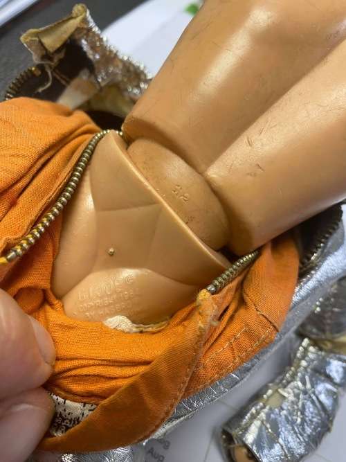 VINTAGE GI JOE ACTION PILOT SPACE CAPSULE WITH A 1964 Original GI Joe Figure AND BOX 1966